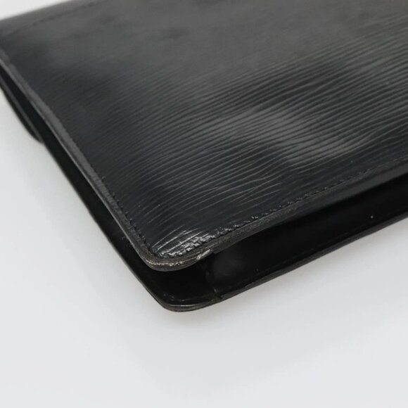 LOUIS VUITTON Epi Montaigne 27 Clutch Bag Black - Picture 13 of 16